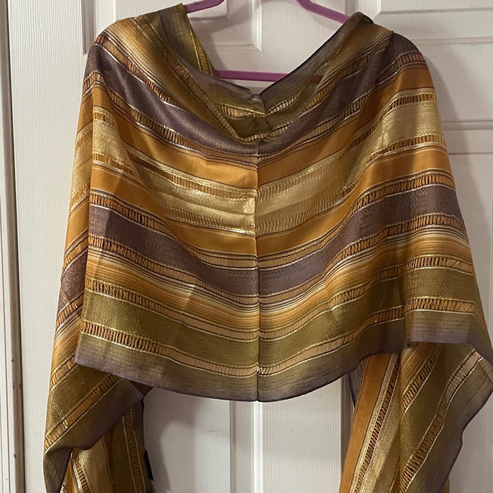 METALLIC STRIPED PASHMINA